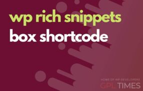wprich snippets box shortcode