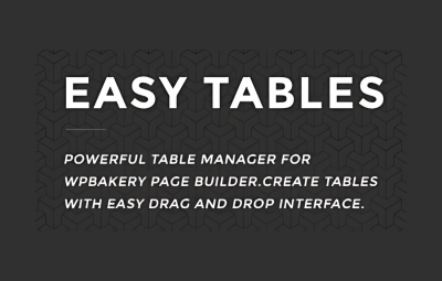 Easy Tables for WPBakery 2.2.0