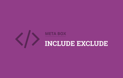 Meta Box Include Exclude 1.1.1