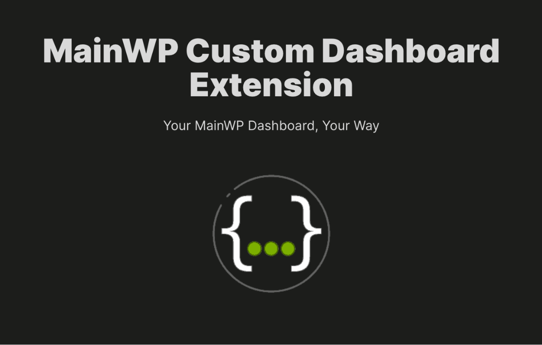 MainWP Custom Dashboard Extension 5.1