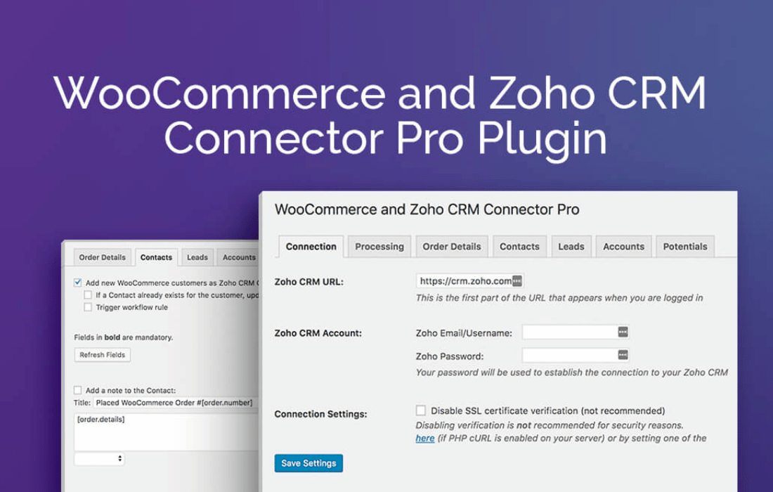 Zoho CRM Connector Pro for WooCommerce 2.1.14