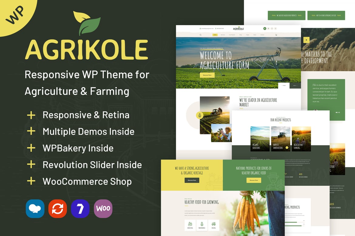 Agrikole | WordPress Theme for Agriculture Farms 1.31