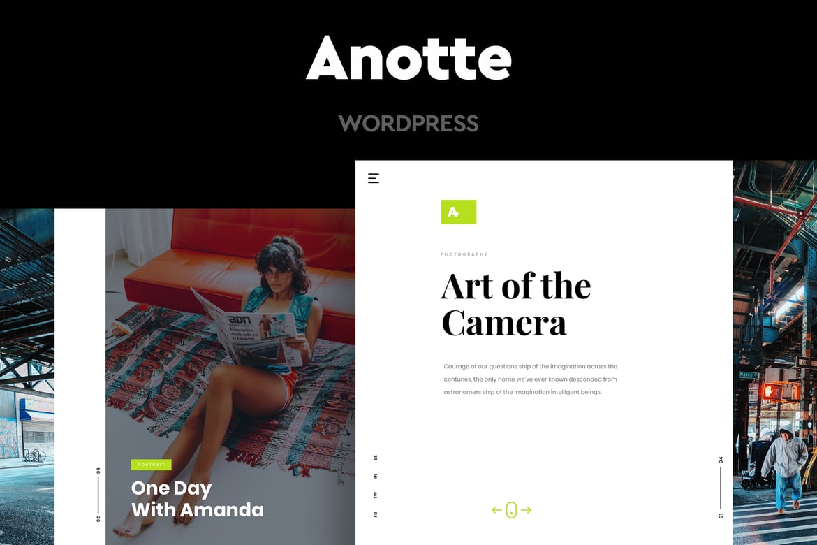 Anotte – Horizontal Photography WordPress Theme 1.10