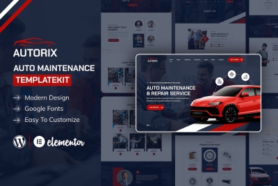 Autorix -  Auto Maintenance Elementor Template Kit
