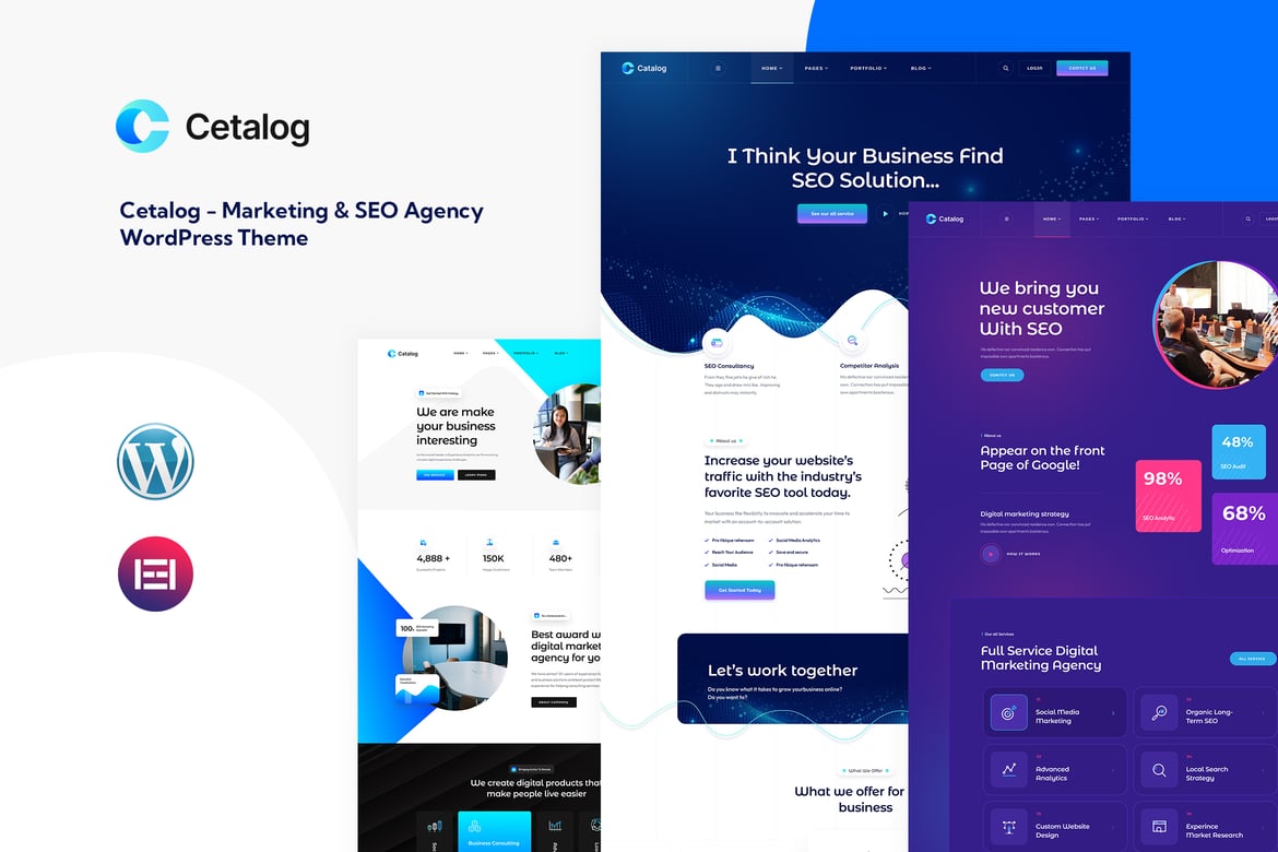 Cetalog – Marketing & SEO Agency WordPress Theme 1.1.0