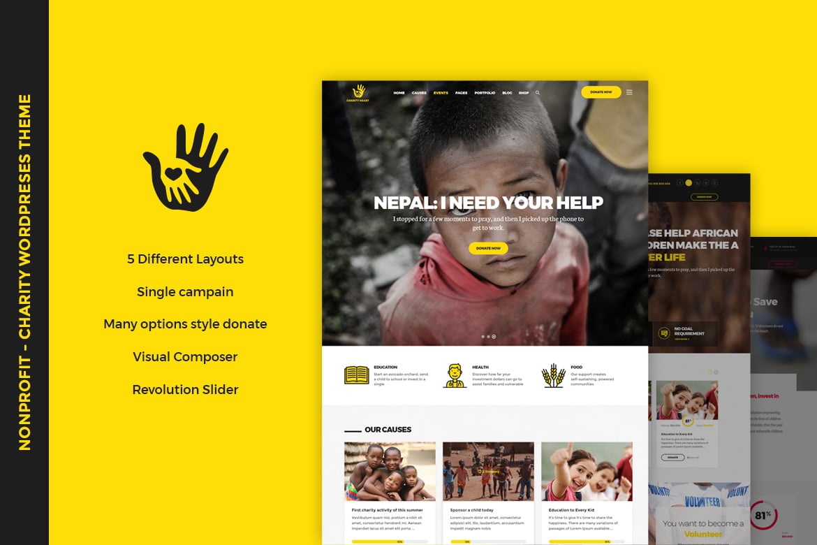 CharityHeart – Nonprofit WordPress Theme 1.13