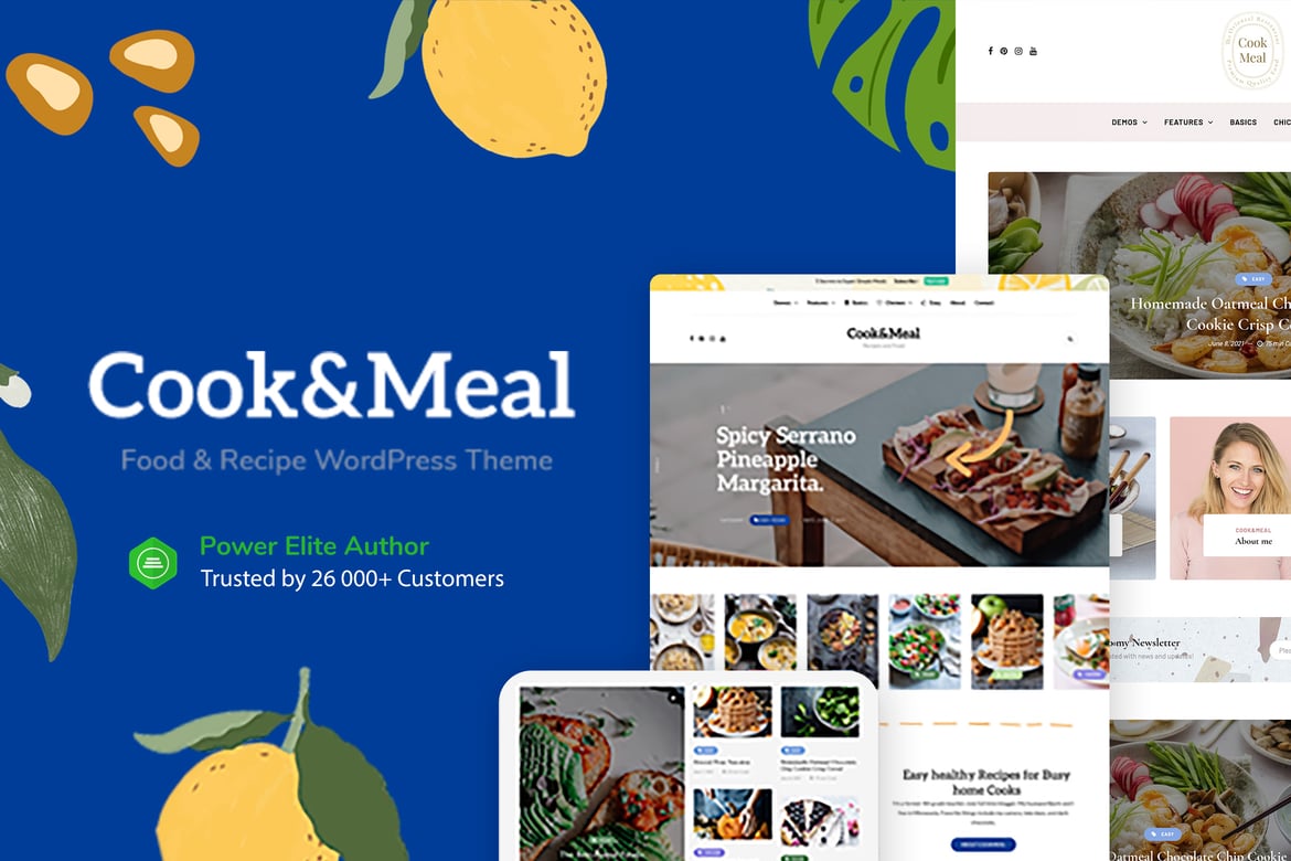 Cook&Meal – Food Blog & Recipe WordPress Theme 1.2.5
