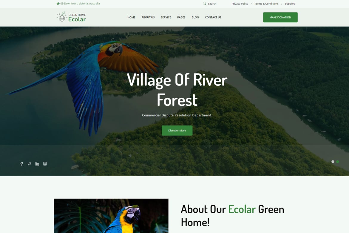 Ecolar – Environment & Ecology WordPress Theme 2.0.4