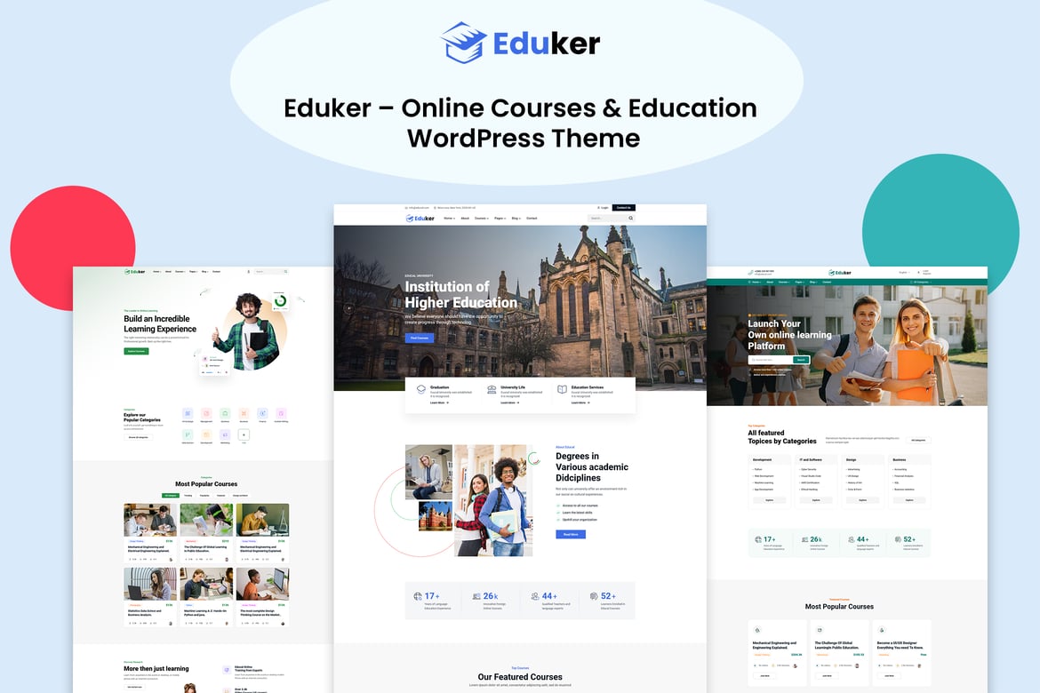 Eduker – Education WordPress Theme 2.0.6