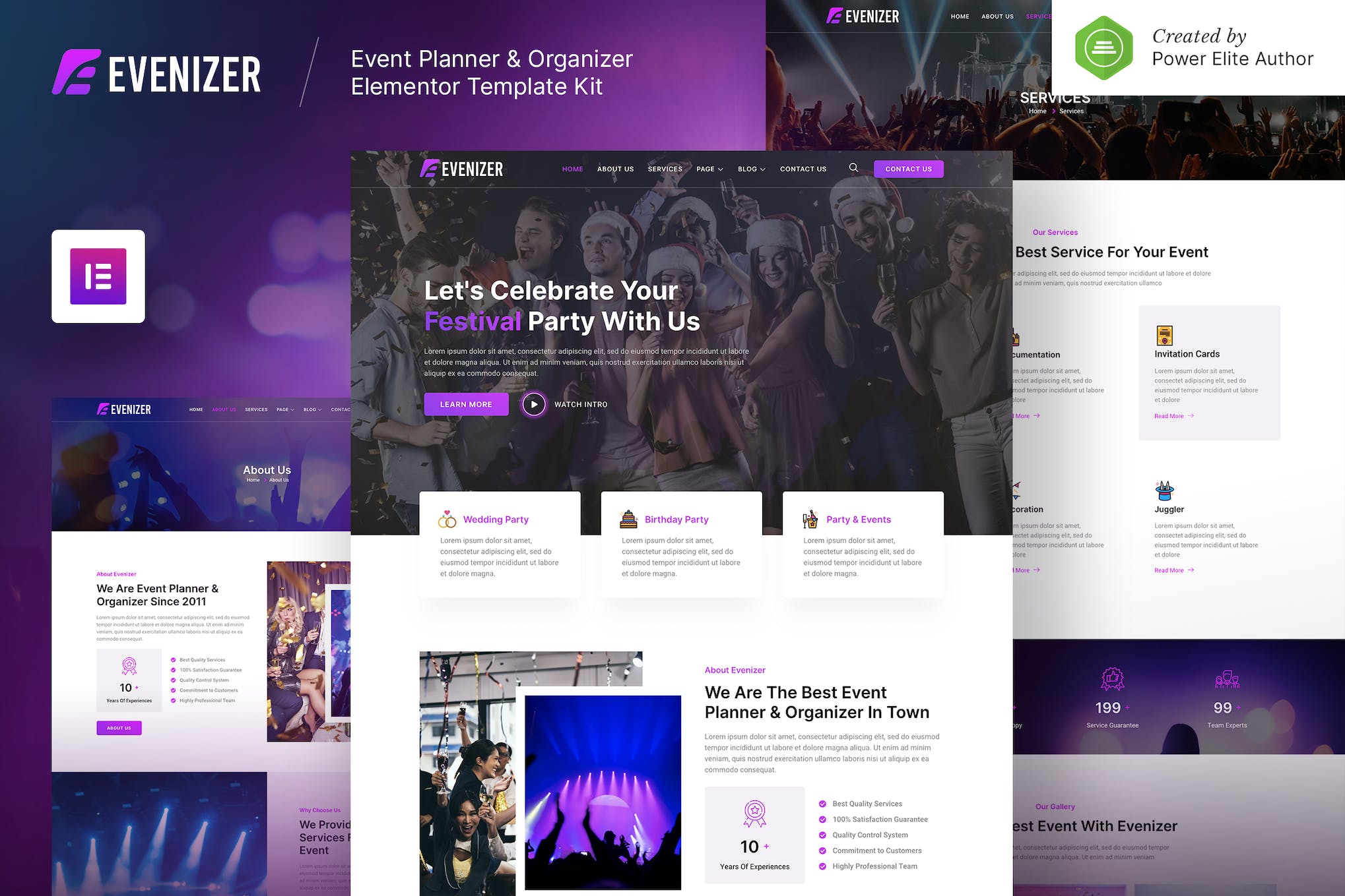 Evenizer Event Planner Organizer Elementor Template Kit Evenizer Event Planner Organizer Elementor Template Kit