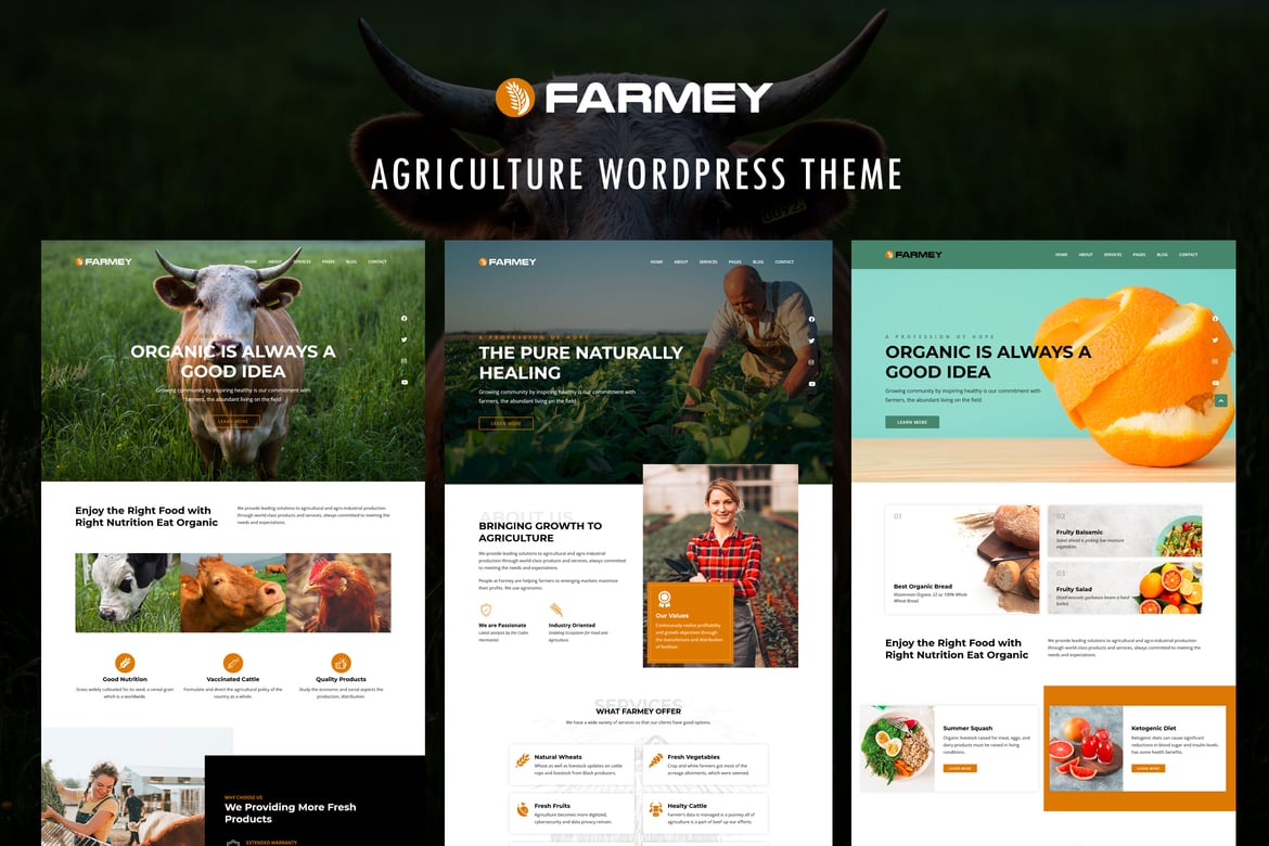 Farmey – Agriculture WordPress Theme 1.7