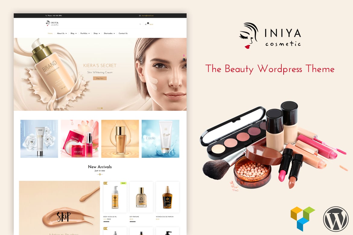Iniya – Beauty Cosmetic WordPress Theme 3.6