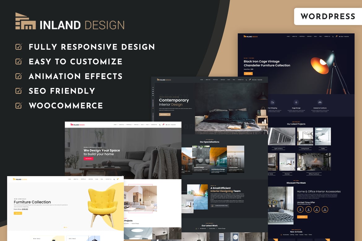 Inland – Interior Design WordPress Theme 1.0.7