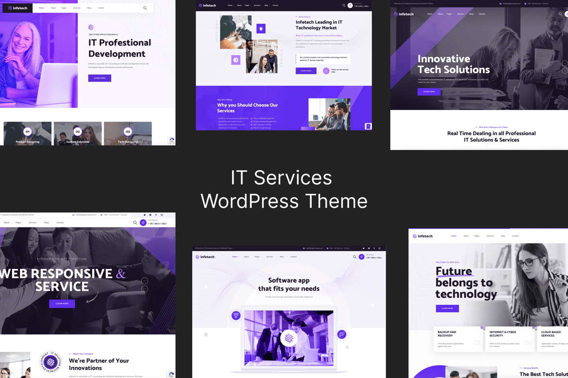 IT Services WordPress Theme – Infetech 1.3.7