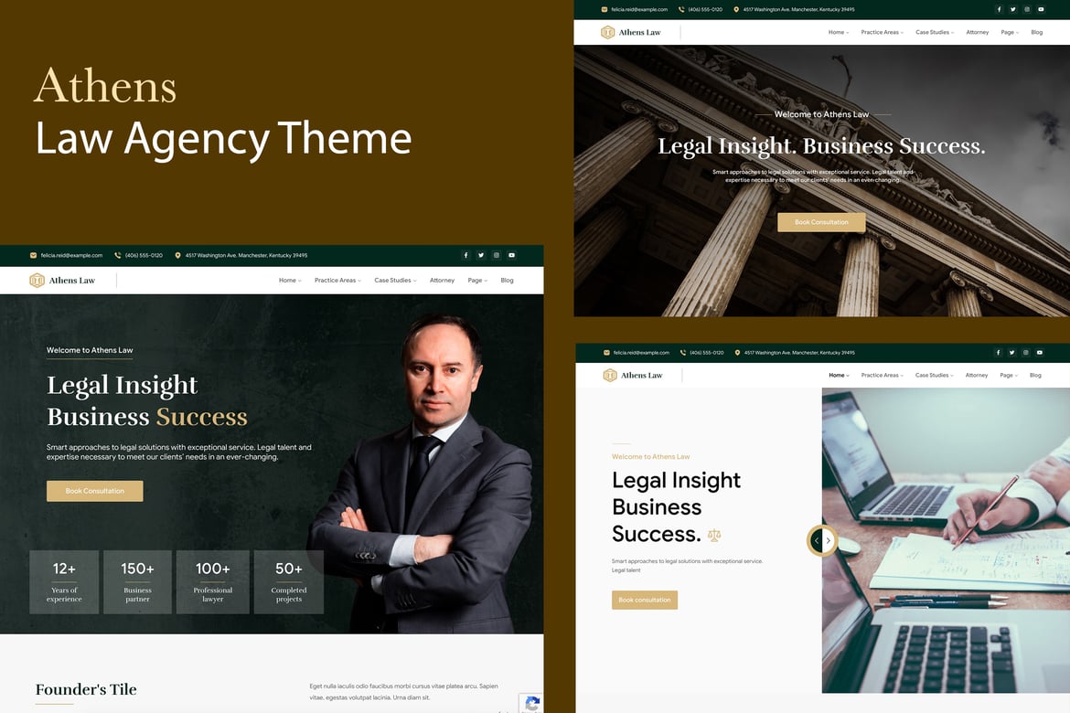Law Agency WordPress Theme – Athens 1.1.8
