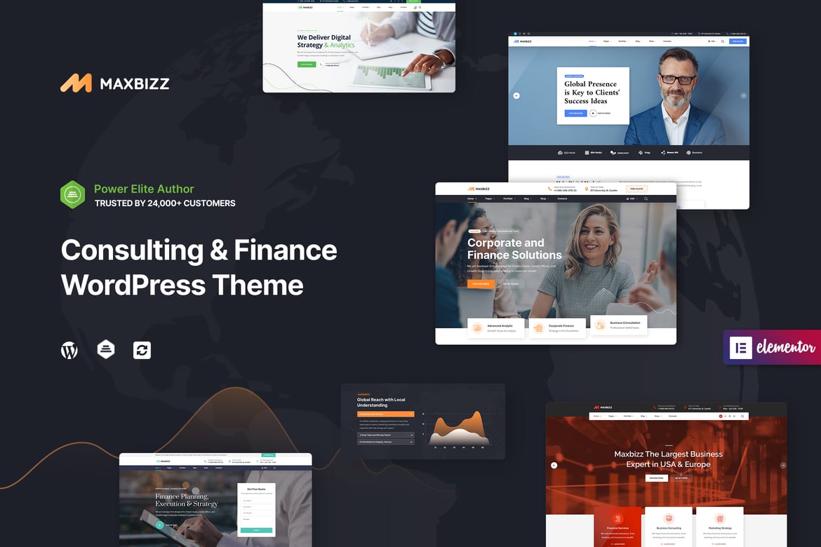 Maxbizz – Consulting & Financial Elementor Theme 1.2.3.20
