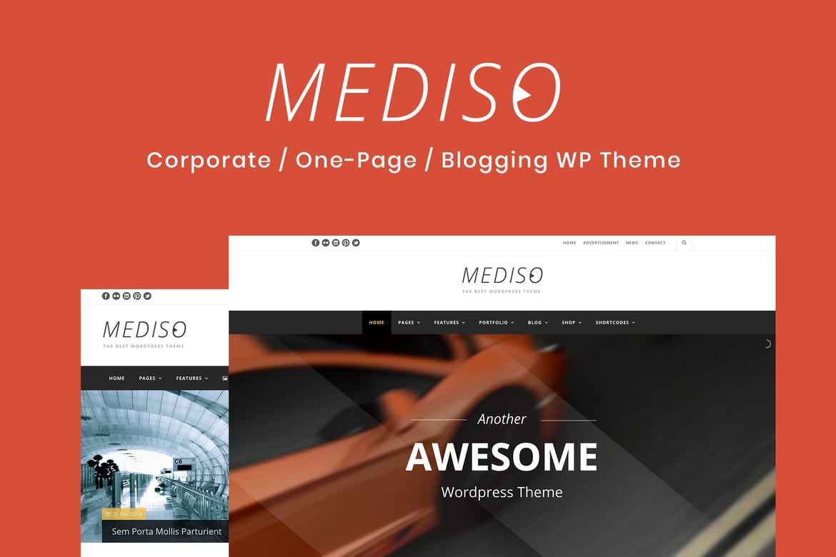 Mediso – Corporate / One-Page  WordPress Theme 1.4.6