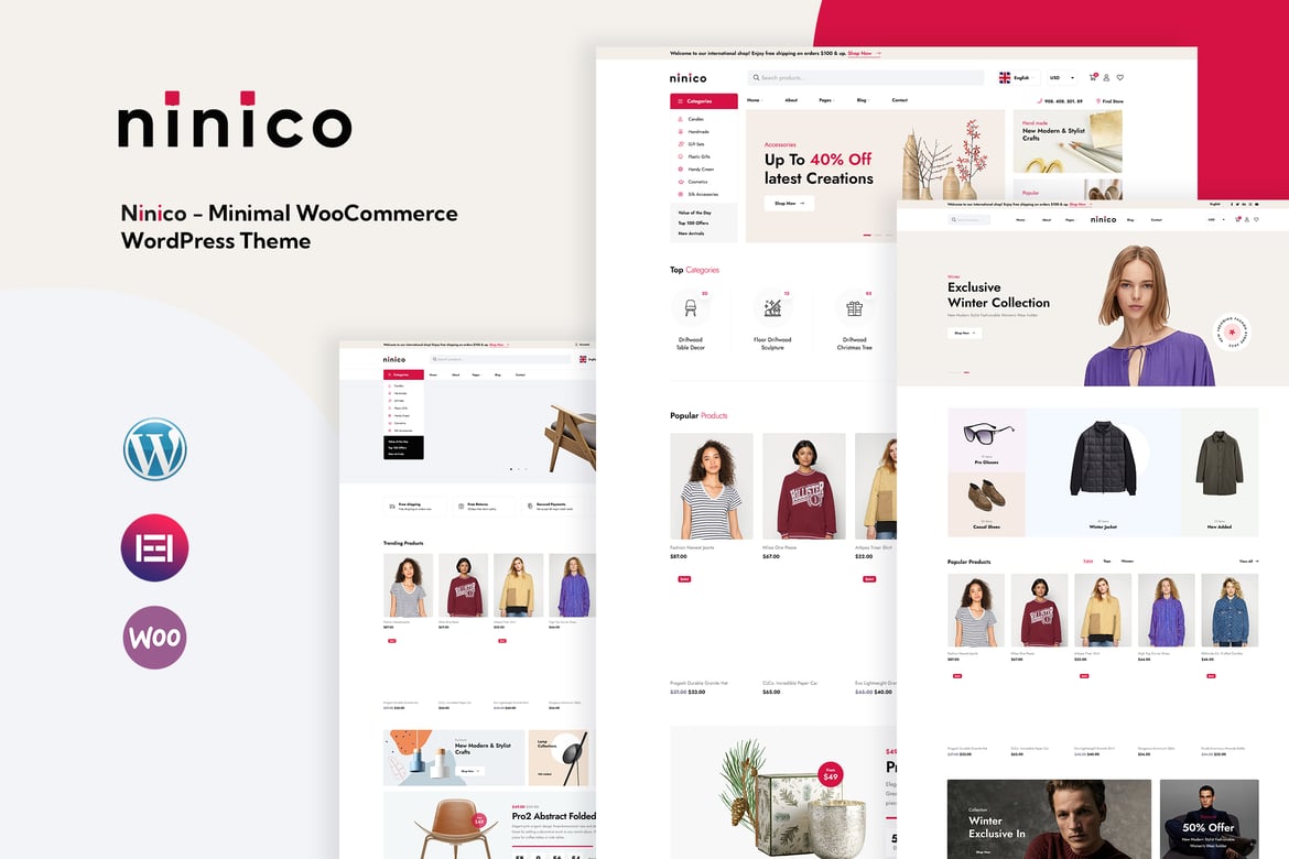 Ninico – Minimal WooCommerce WordPress Theme 1.1.1