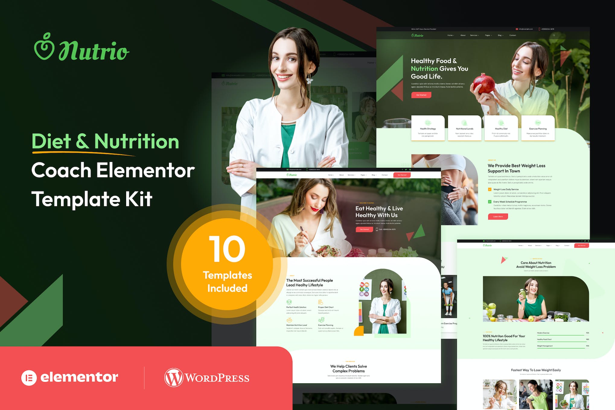 Nutrio – Diet & Nutrition Coach Template Kit
