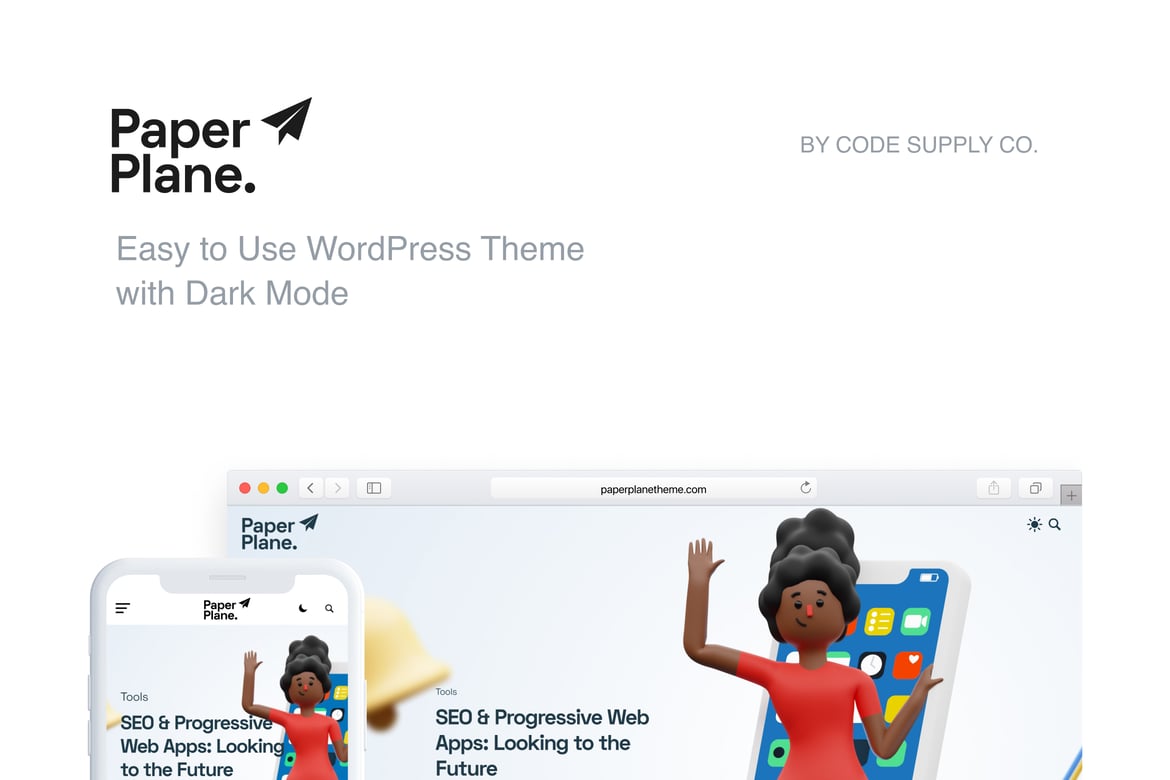 Paper Plane – Minimalist WordPress Blog Theme 1.2.1