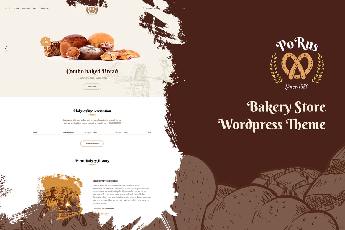 Porus – Bakery Store WordPress Theme 1.1.8