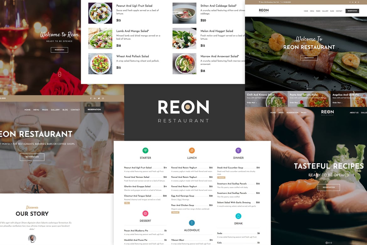Reon – Restaurant Food Cafe WordPress Theme 1.3.7