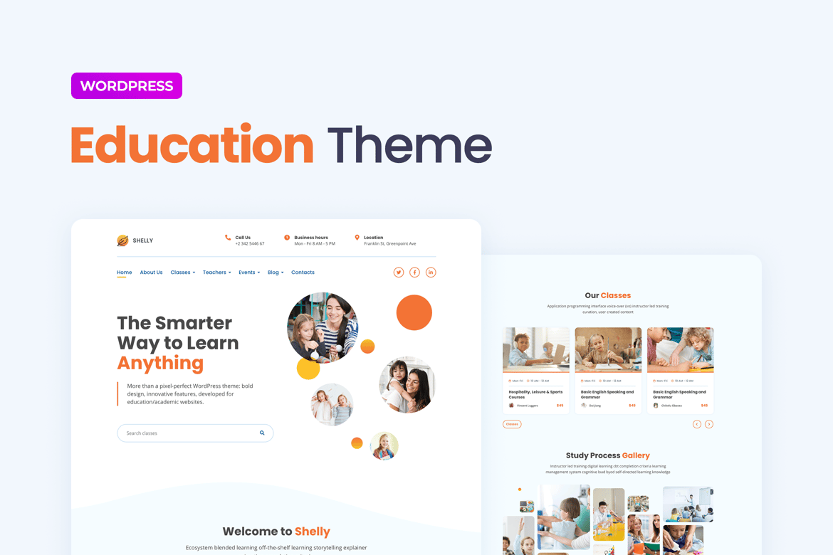 Shelly – School WordPress Theme 1.1.4