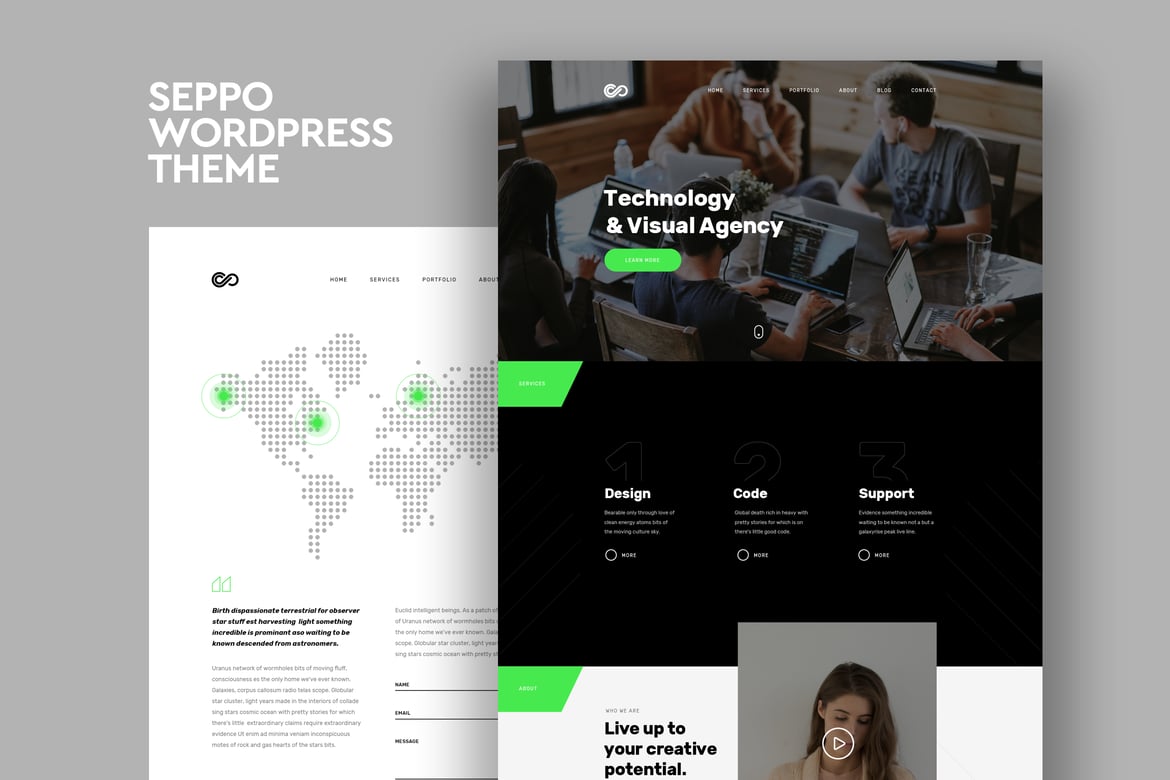 Seppo – Corporate One Page WordPress Theme 1.6