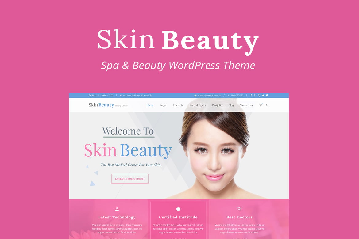 Skin Beauty – Beauty | Spa | Salon WordPress Theme 1.4.5