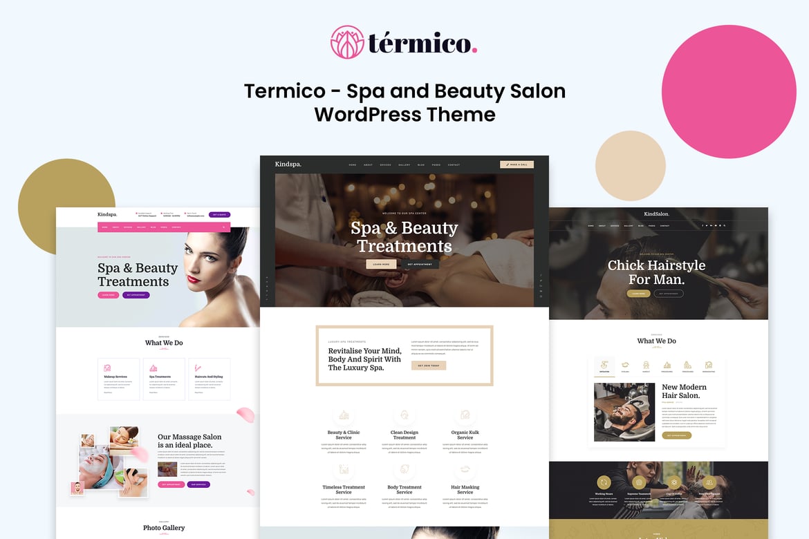 Termico – Spa and Beauty Salon WordPress Theme 2.0.2
