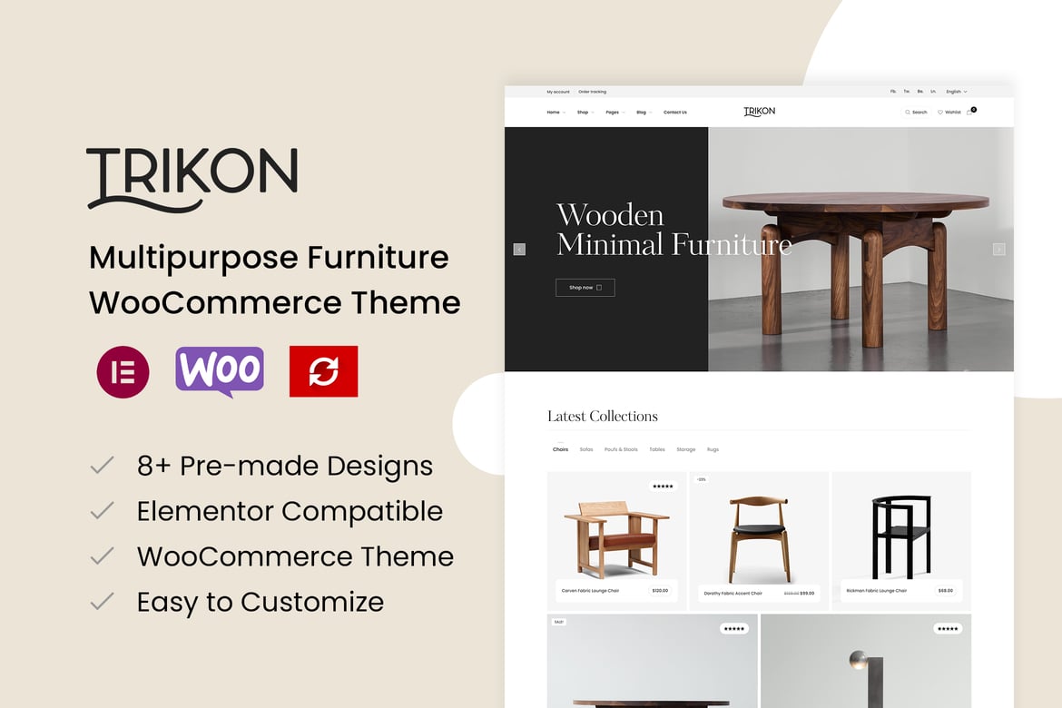 Trikon – Multipurpose Furniture WooCommerce Theme 1.1.2
