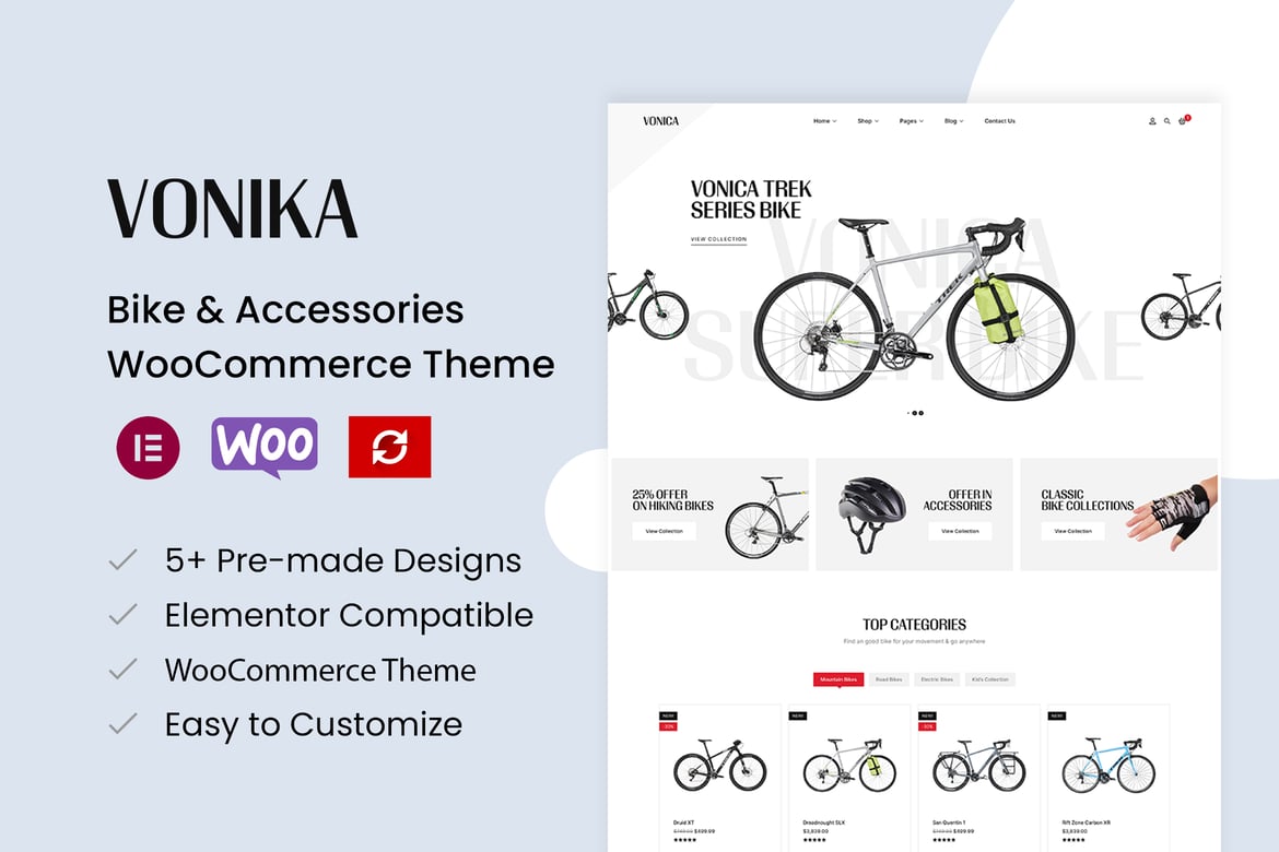 Vonica – Bike & Accessories WooCommerce Theme 1.1.2