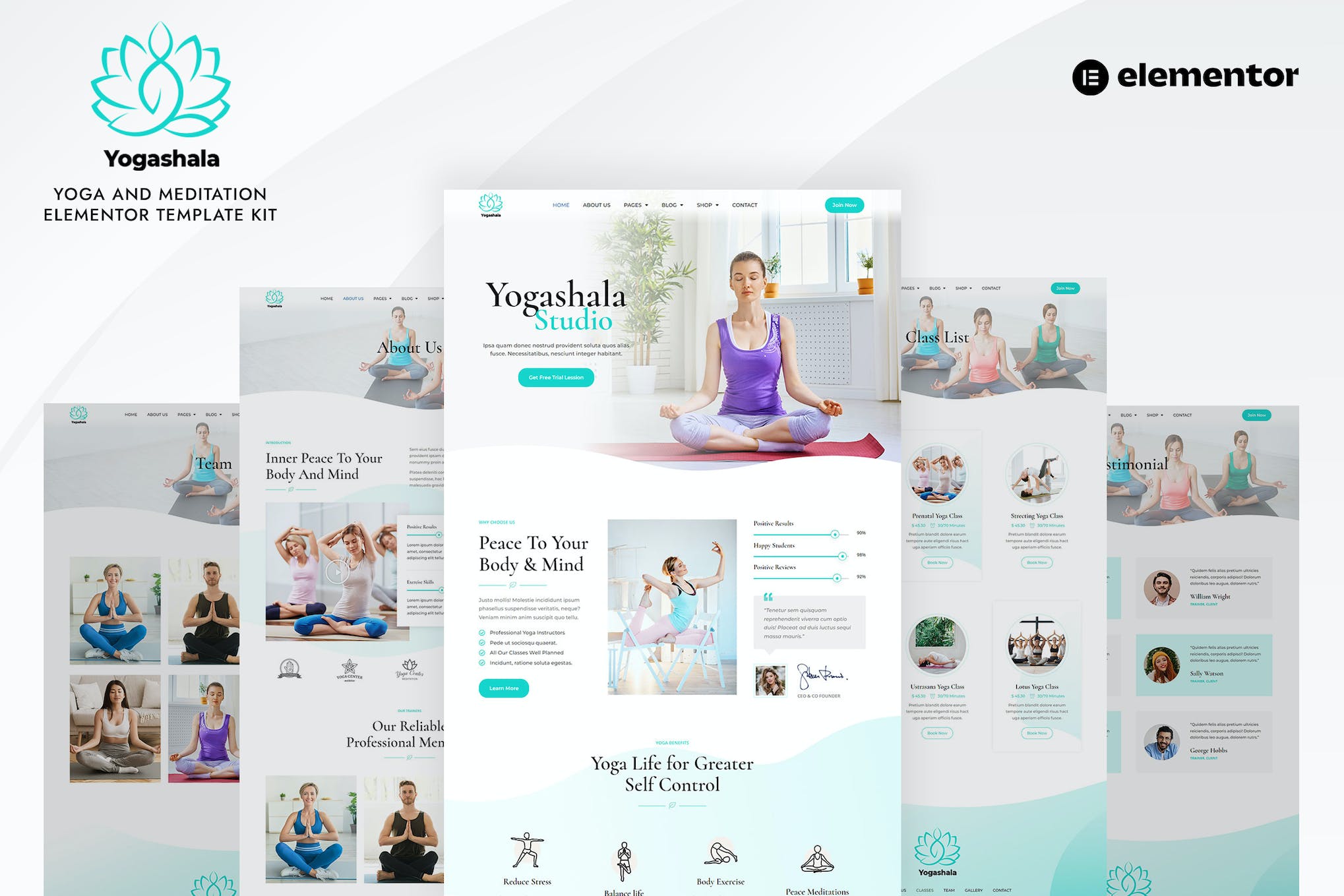 Yogashala – Yoga & Meditation Elementor Template Kit