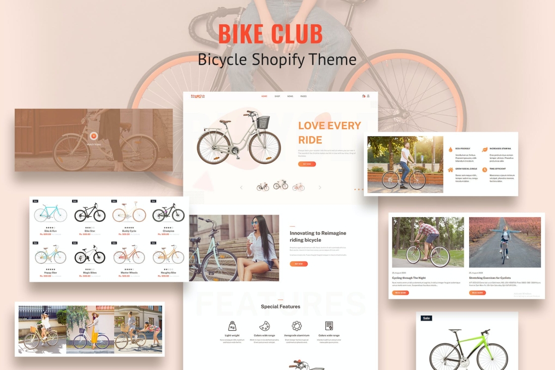 Bikez - Bike Shop, Cycle Single Shopify Theme