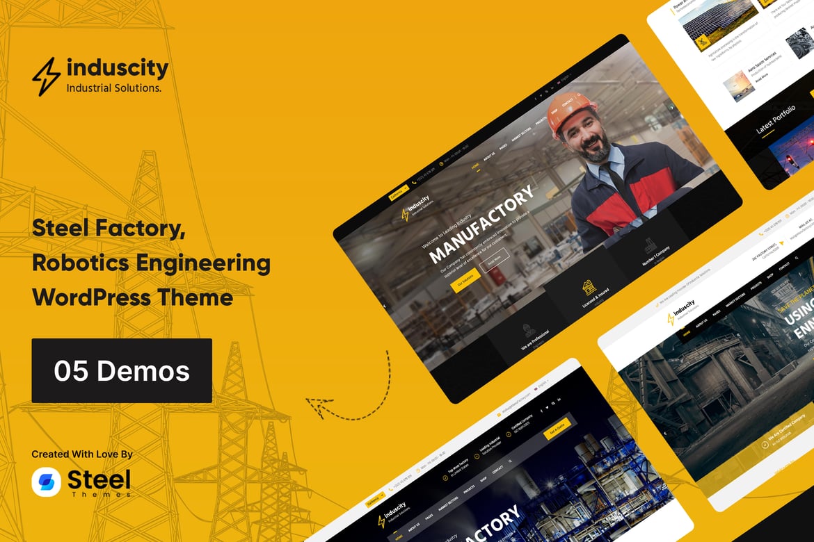 Induscity – Metal & Steel Factory WordPress Theme 1.5.1