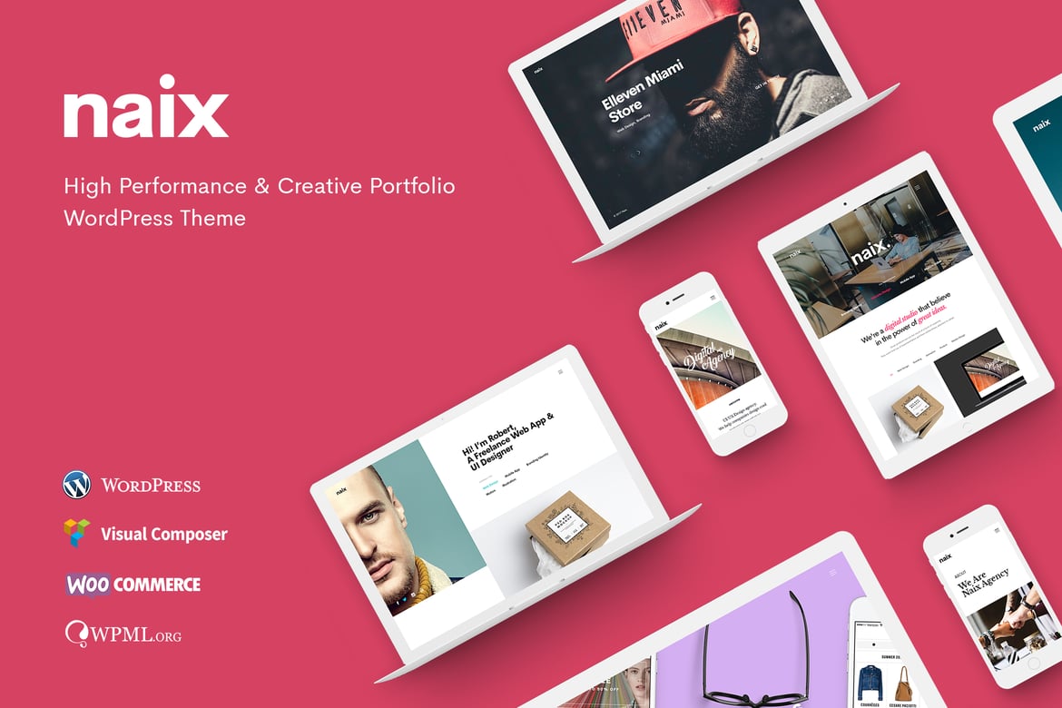 Naix – Creative Portfolio WordPress Theme 1.7.5
