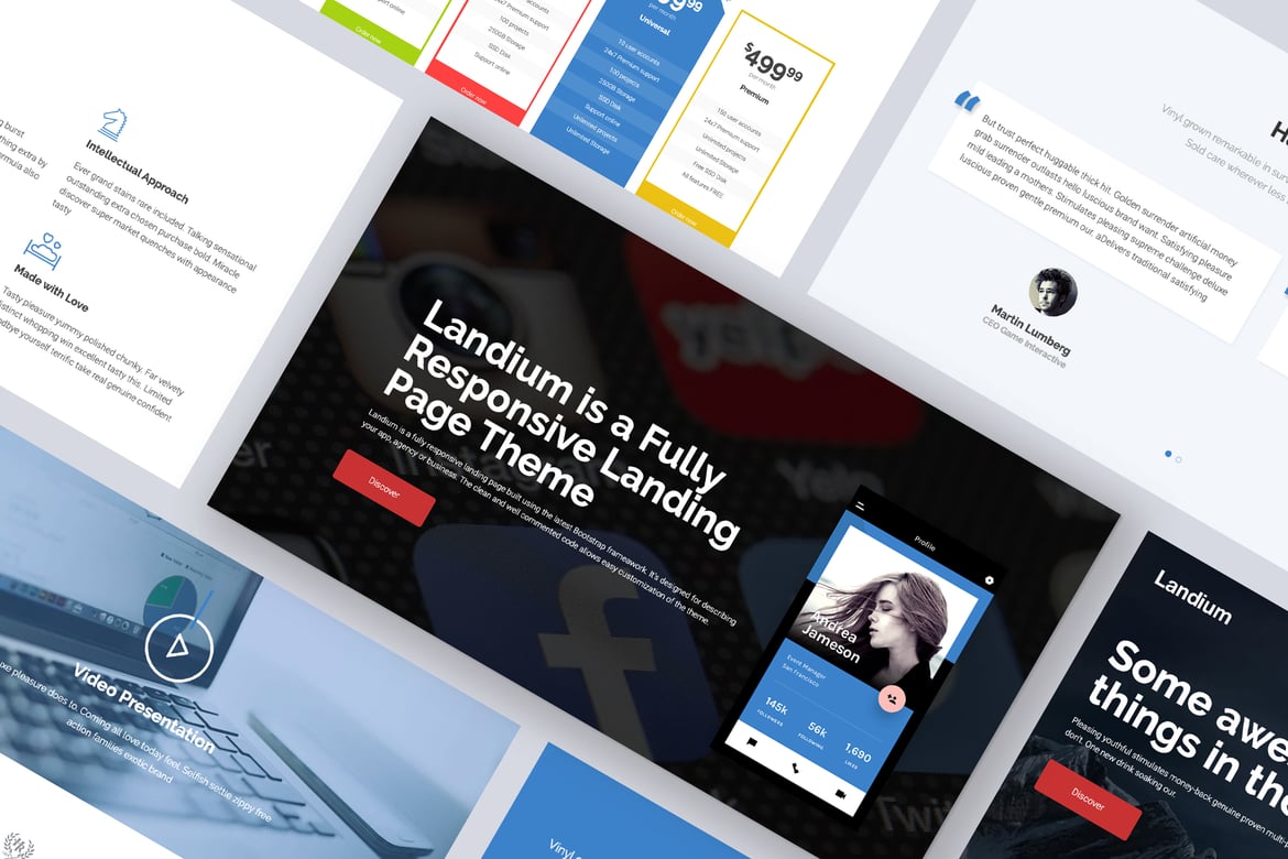 Landium – APP Landing Page WordPress 2.3.8