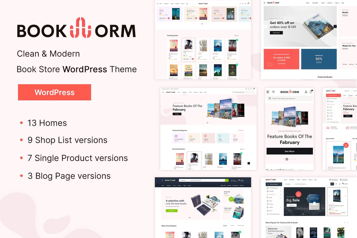Bookworm – Bookstore & Bookshop Theme 1.3.5