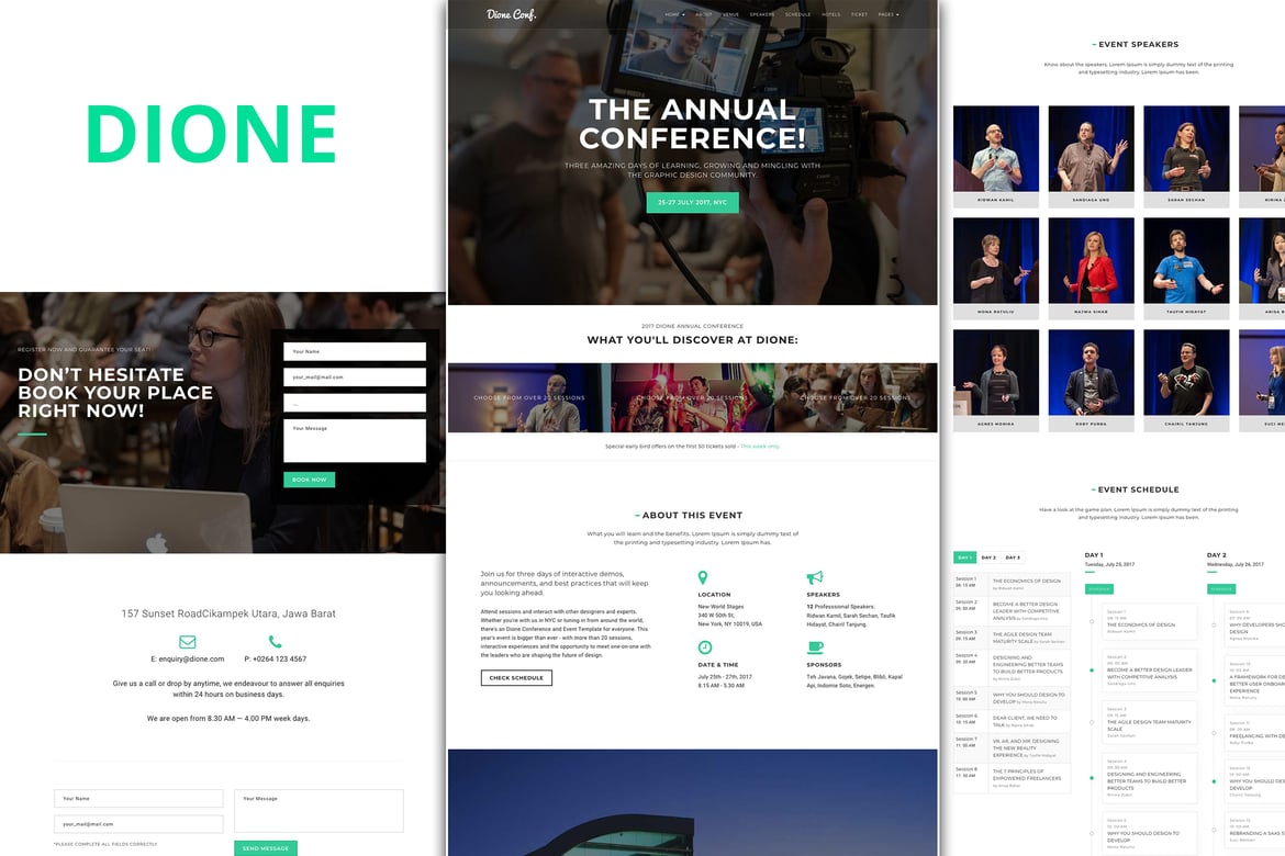 Dione – Conference & Event WordPress Theme 1.3.2