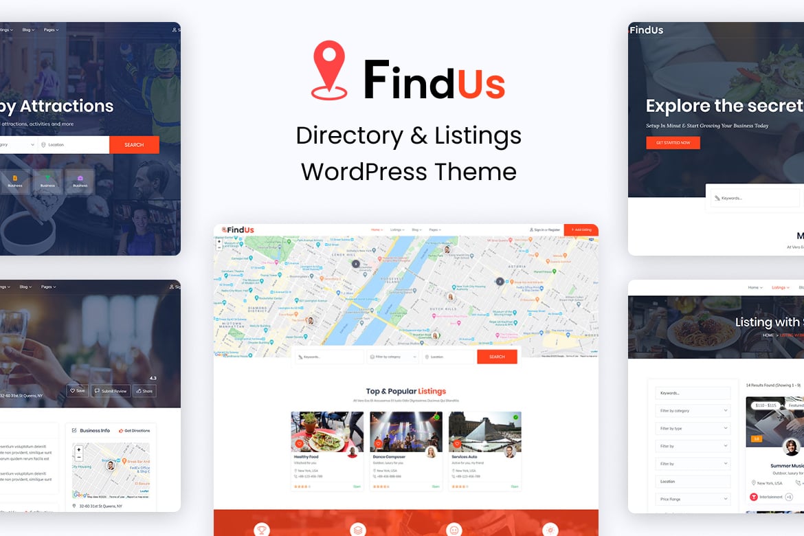Findus – Directory Listing WordPress Theme 1.1.68