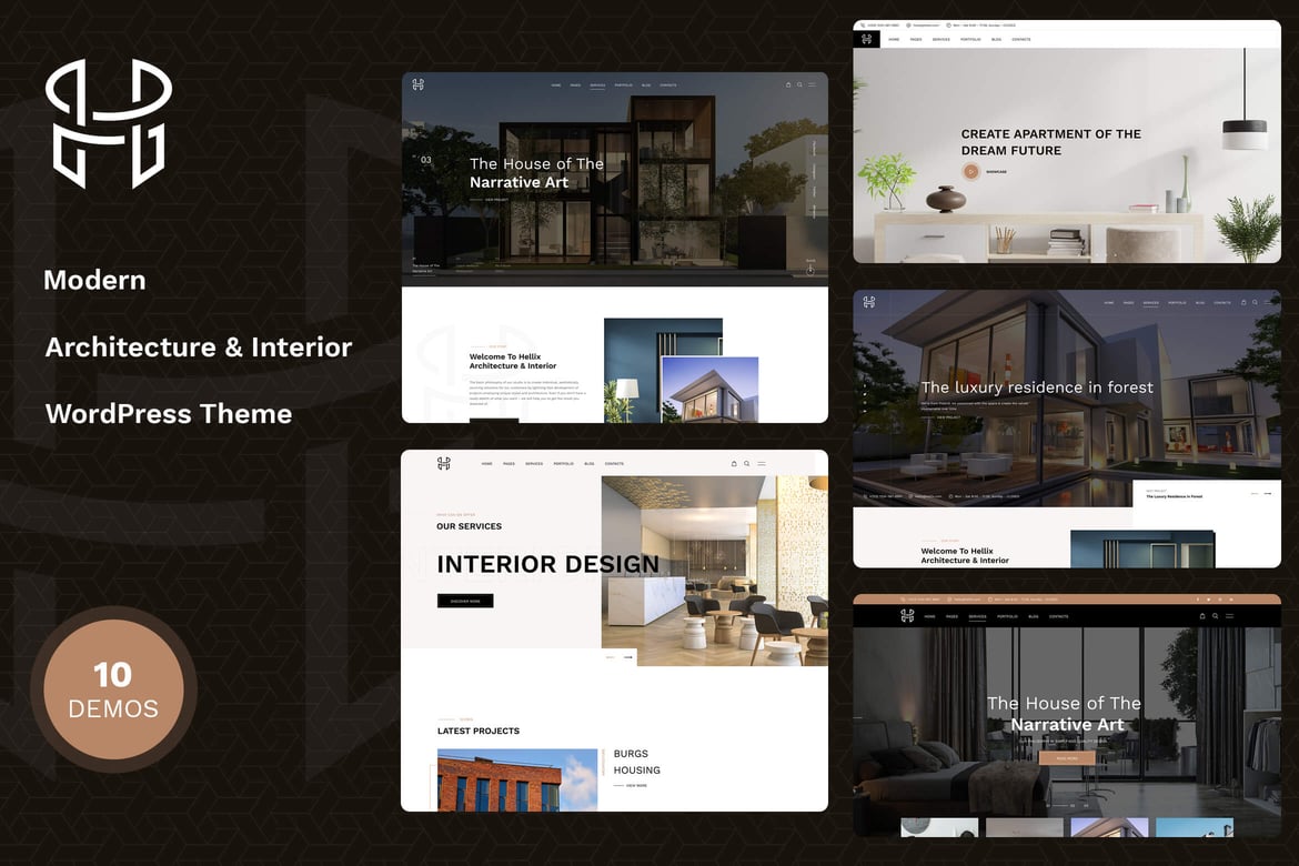 Hellix – Modern Architecture WordPress Theme 1.0.43