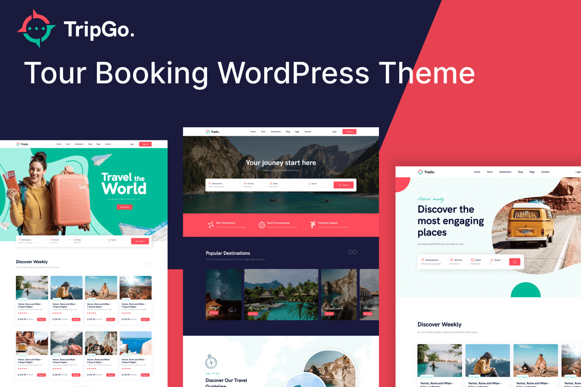 Tripgo – Tour Booking WordPress Theme 1.6.4