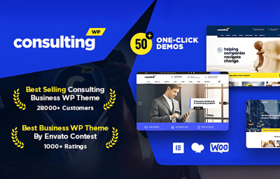 Consulting - Business, Finance WordPress Theme 6.6.8