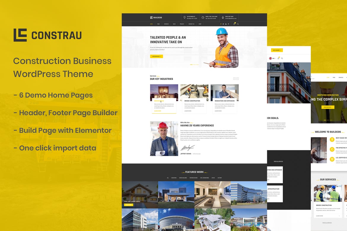 Constrau – Construction Business WordPress Theme 1.3.7