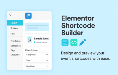 Elementor Shortcode Builder for MEC 1.9.0