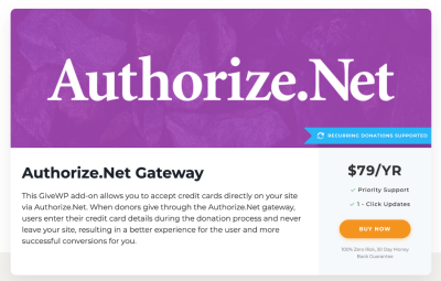 Give Authorize.net Gateway 3.0.2