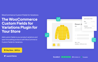 WooCommerce Custom Fields for Variations 1.8.1