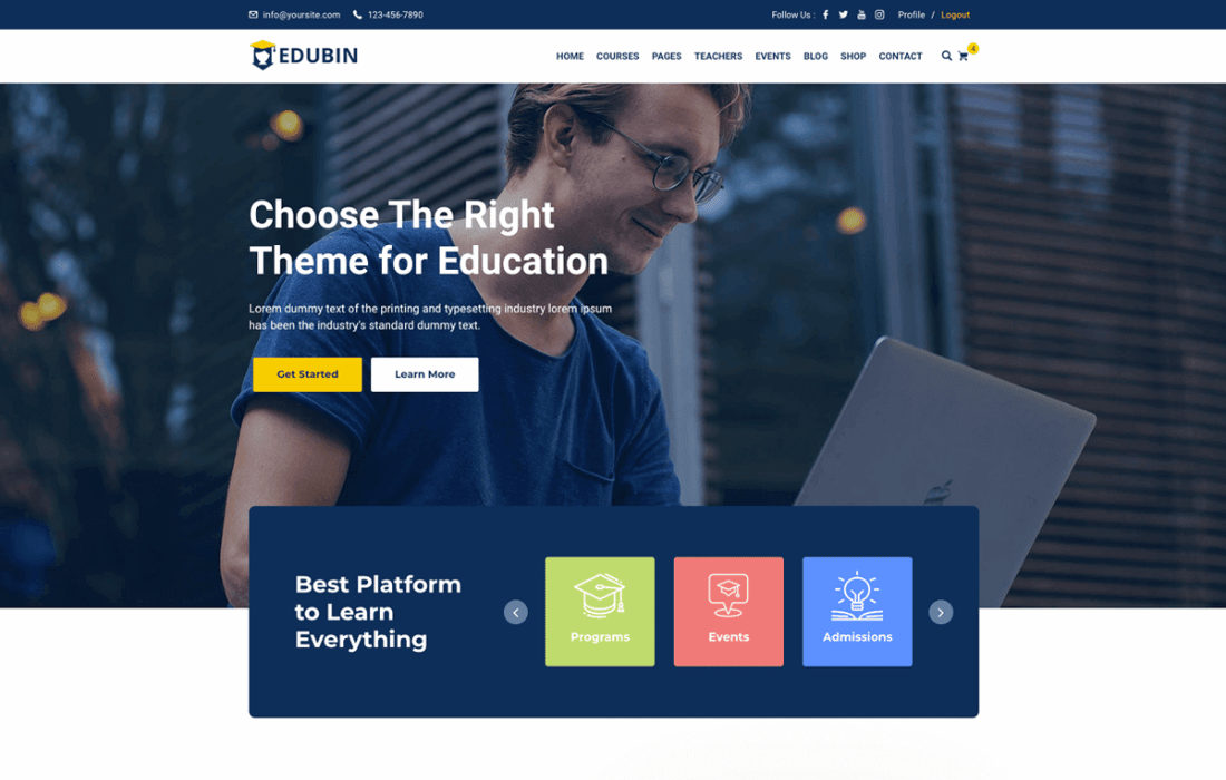 Edubin – Education WordPress Theme 9.4.9