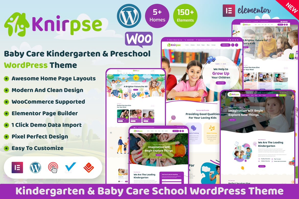 Knirpse – Kindergarten & Baby Care Theme 1.6.9