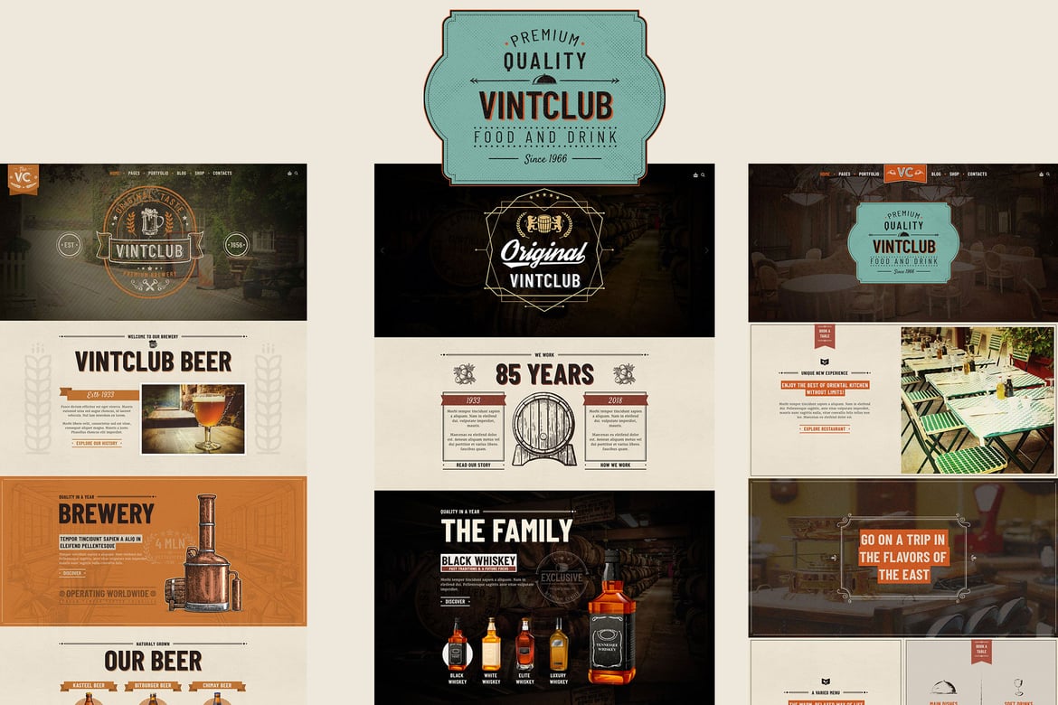 VintClub – A Pub and Whisky Bar WordPress Theme 1.1.5